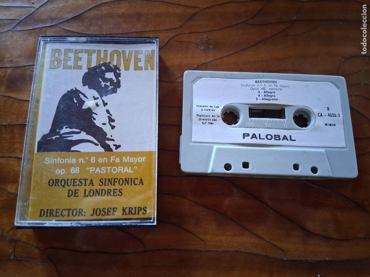 Casetes antiguos: Cinta de m&uacute;sica casete BEETHOVEN ORQUESTA SINFONICA DE LONDRES JOSEF KRIPS