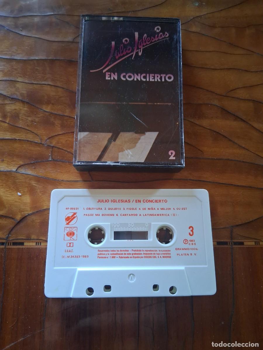 Casetes antiguos: Cinta de m&uacute;sica casete Julio Iglesias en concierto