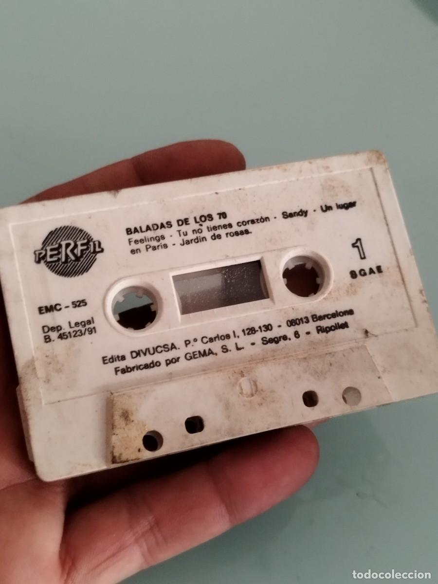 Casetes antiguos: Cinta casete Baladas de los 70. Solo cinta.