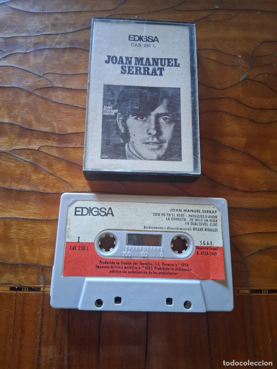 Casetes antiguos: Cinta de m&uacute;sica casete Joan Manuel Serrat Edigsa
