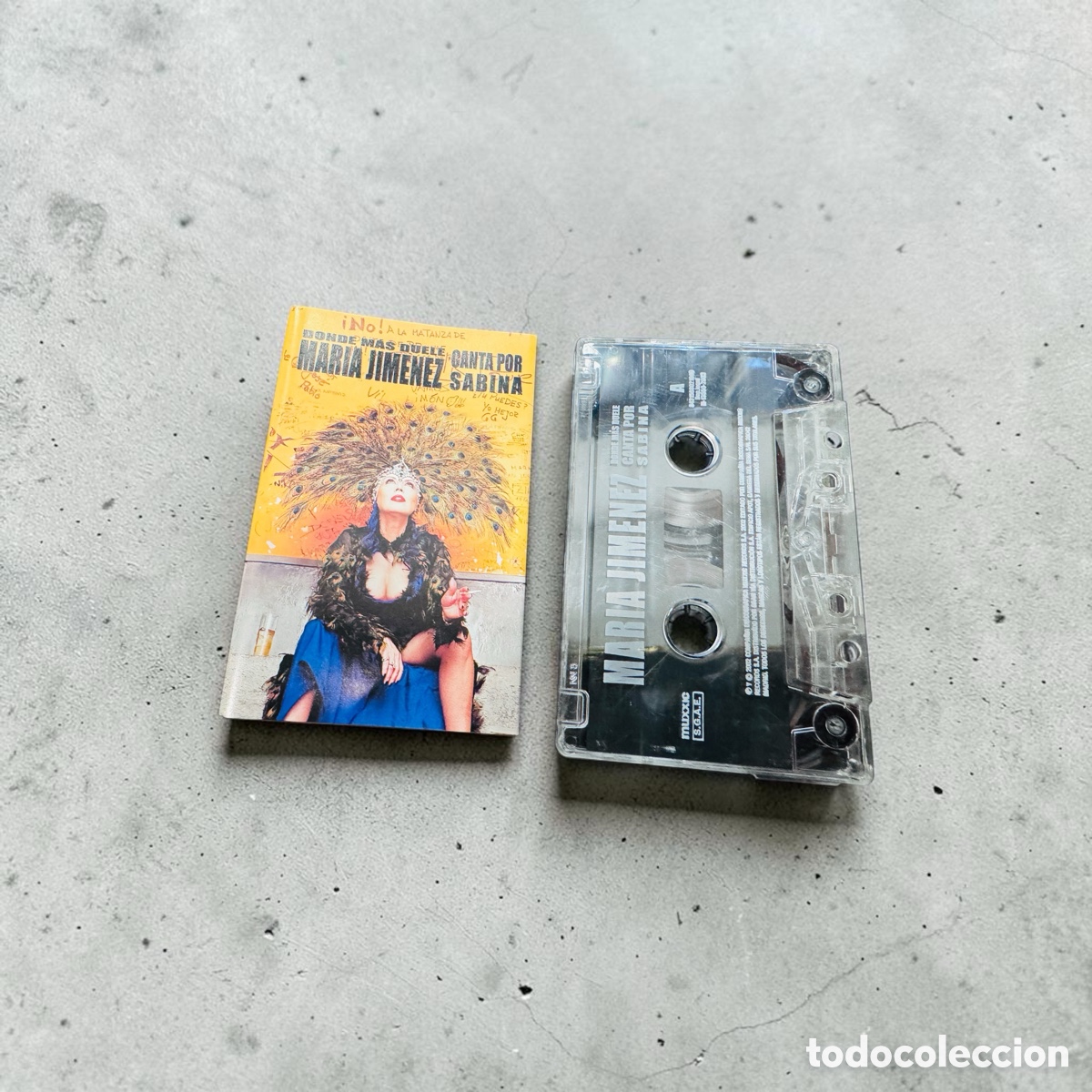 Casetes antiguos: Cassette Maria Jimenez canta por Sabina