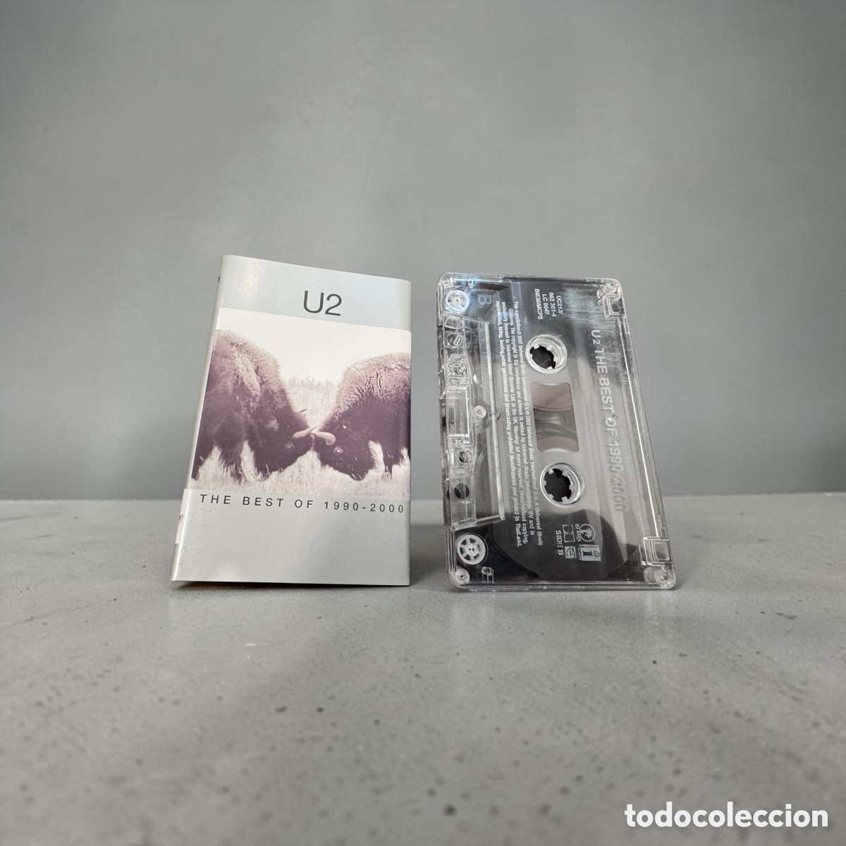 Casetes antiguos: Cassette de m&uacute;sica U2 the best of 1990-2000
