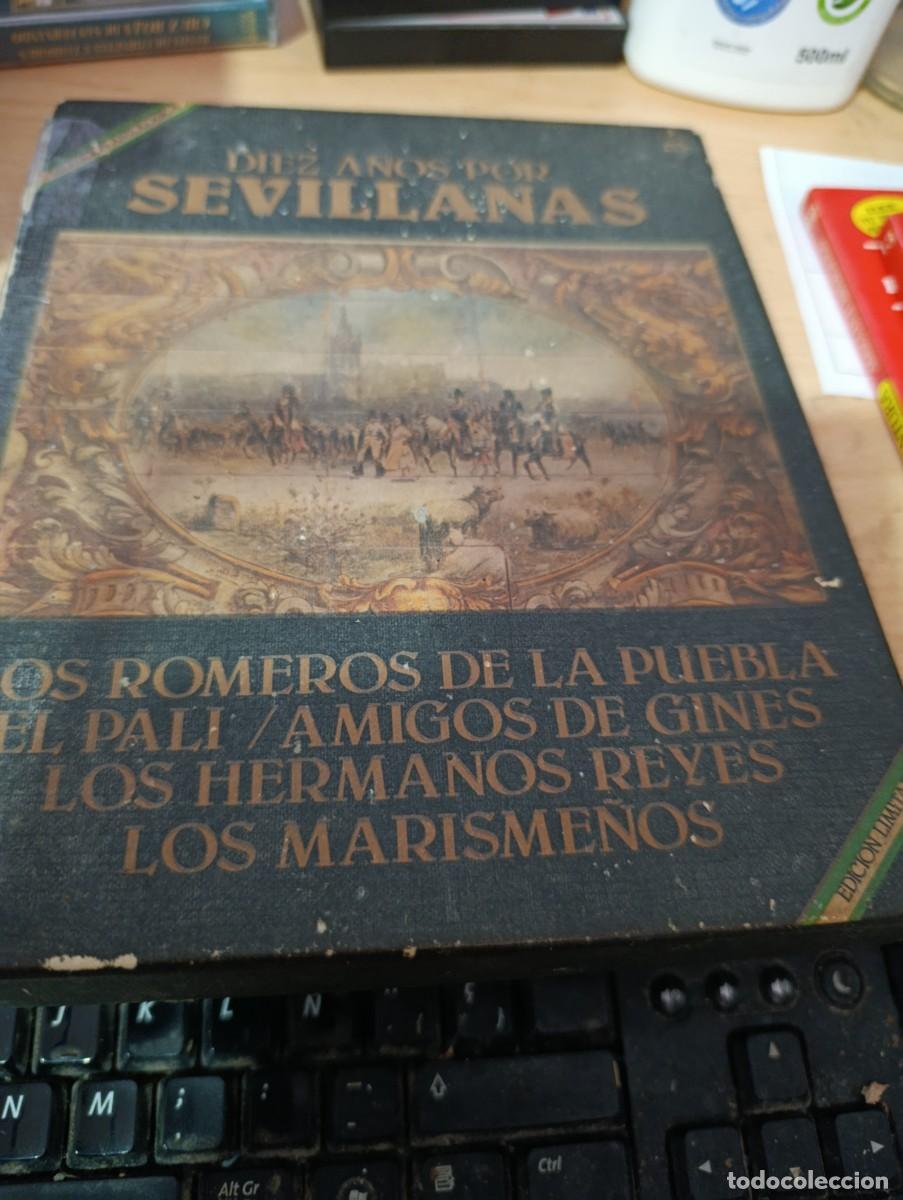 Casetes antiguos: DIEZ A&Ntilde;OS POR SEVILLANAS LOS ROMEROS DE LA PUEBLA EL PALI.ESTUCHE CON 5 CINTA CASSETTES C35C