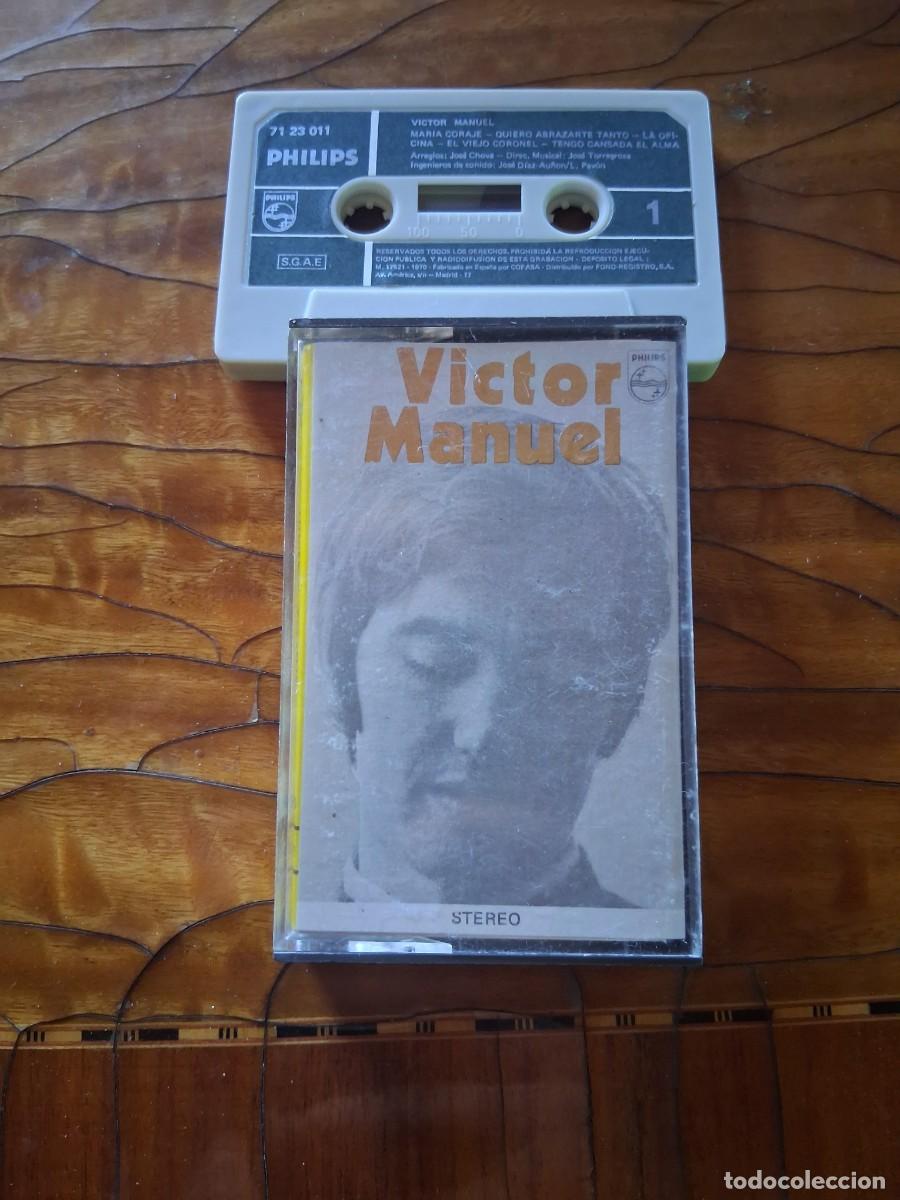 Casetes antiguos: Casete cinta de m&uacute;sica Victor Manuel Maria coraje viejo coronel
