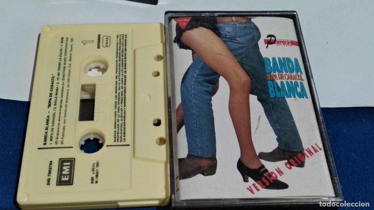 Casetes antiguos: BANDA BLANCA / SOPA DE CARACOL - SALSA - 1991 EMI - CASETE CINTA CASSETTE