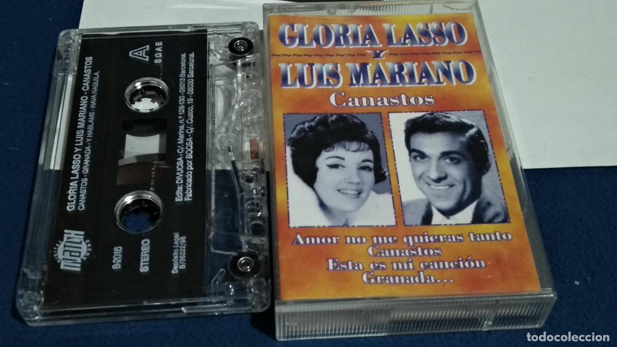 Casetes antiguos: GLORIA LASSO Y LUIS MARIANO / CANASTOS - 1996 DIVUCSA - CASETE CINTA CASSETTE