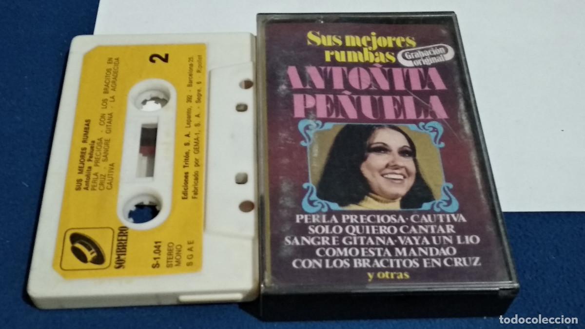 Casetes antiguos: SUS MEJORES RUMBAS / ANTO&Ntilde;ITA PE&Ntilde;UELA -1980 SOMBRERO TRITON CASETE CINTA CASSETTE