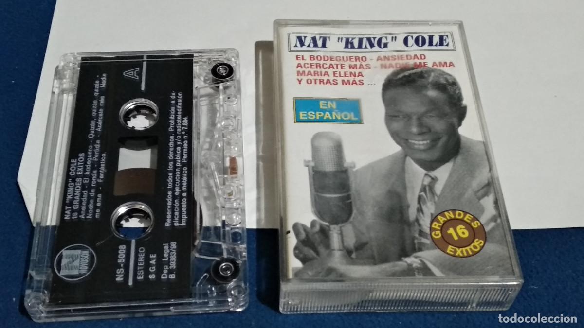 Casetes antiguos: NAT KING COLE / 16 GRANDES &Eacute;XITOS EN ESPA&Ntilde;OL -1998 NOVOSON CASETE CINTA CASSETTE