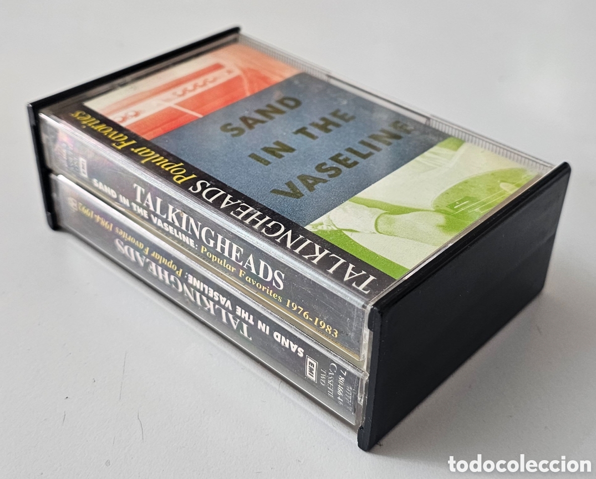 Casetes antiguos: 2 CASSETTES TALKING HEADS - Popular favorites Sands... (UK - EMI - 1992) EDICION MUY RARA CAJA DURA
