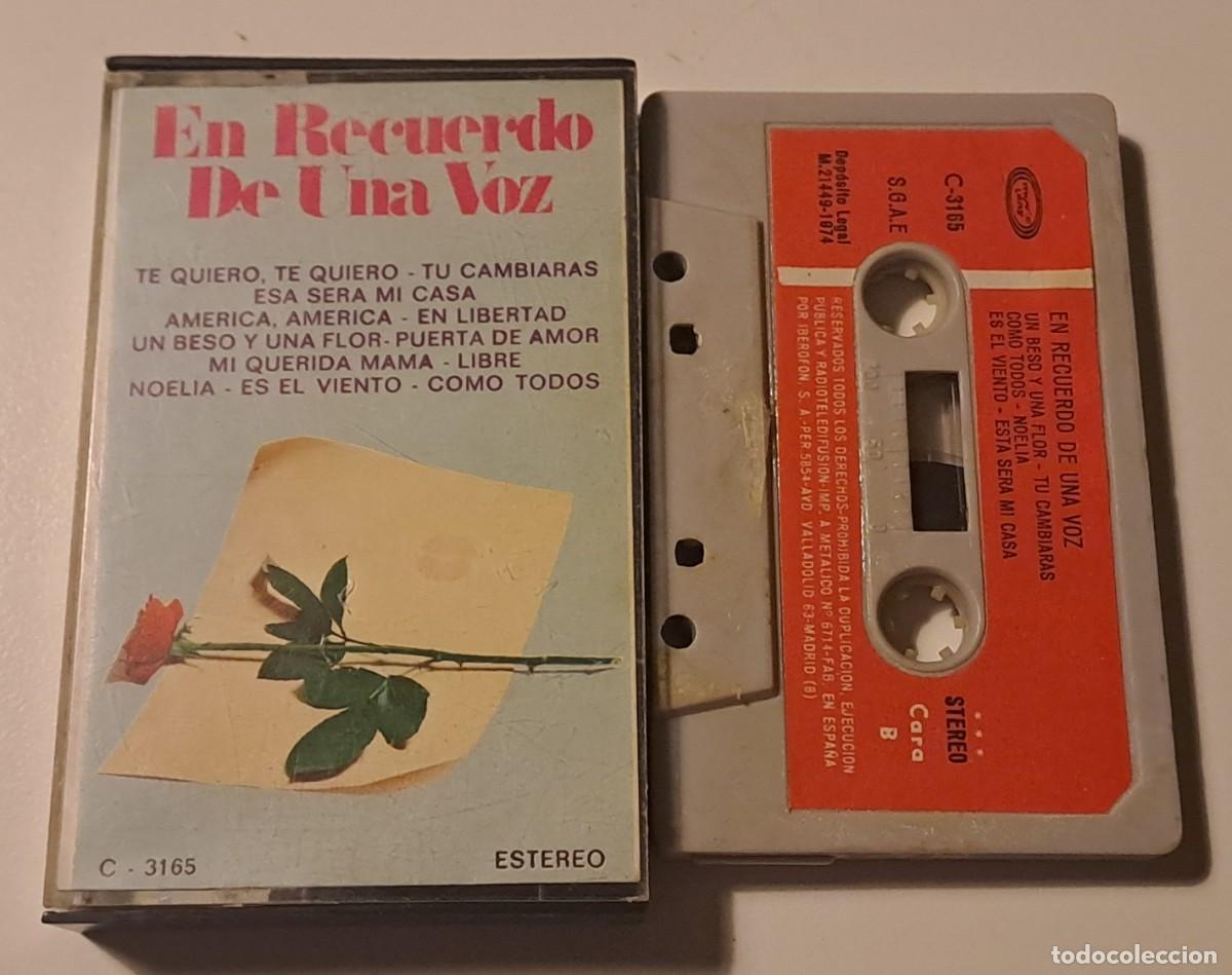 Casetes antiguos: CINTA DE CASSETE NINO BRAVO EL RECUERDO DE UNA VOZ- A&Ntilde;O 1974
