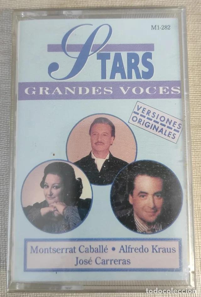 Casetes antiguos: Stars - Grandes Voces - Montserrat Caball&eacute; - Alfredo Kraus - Jos&eacute; Carreras (Cassette)