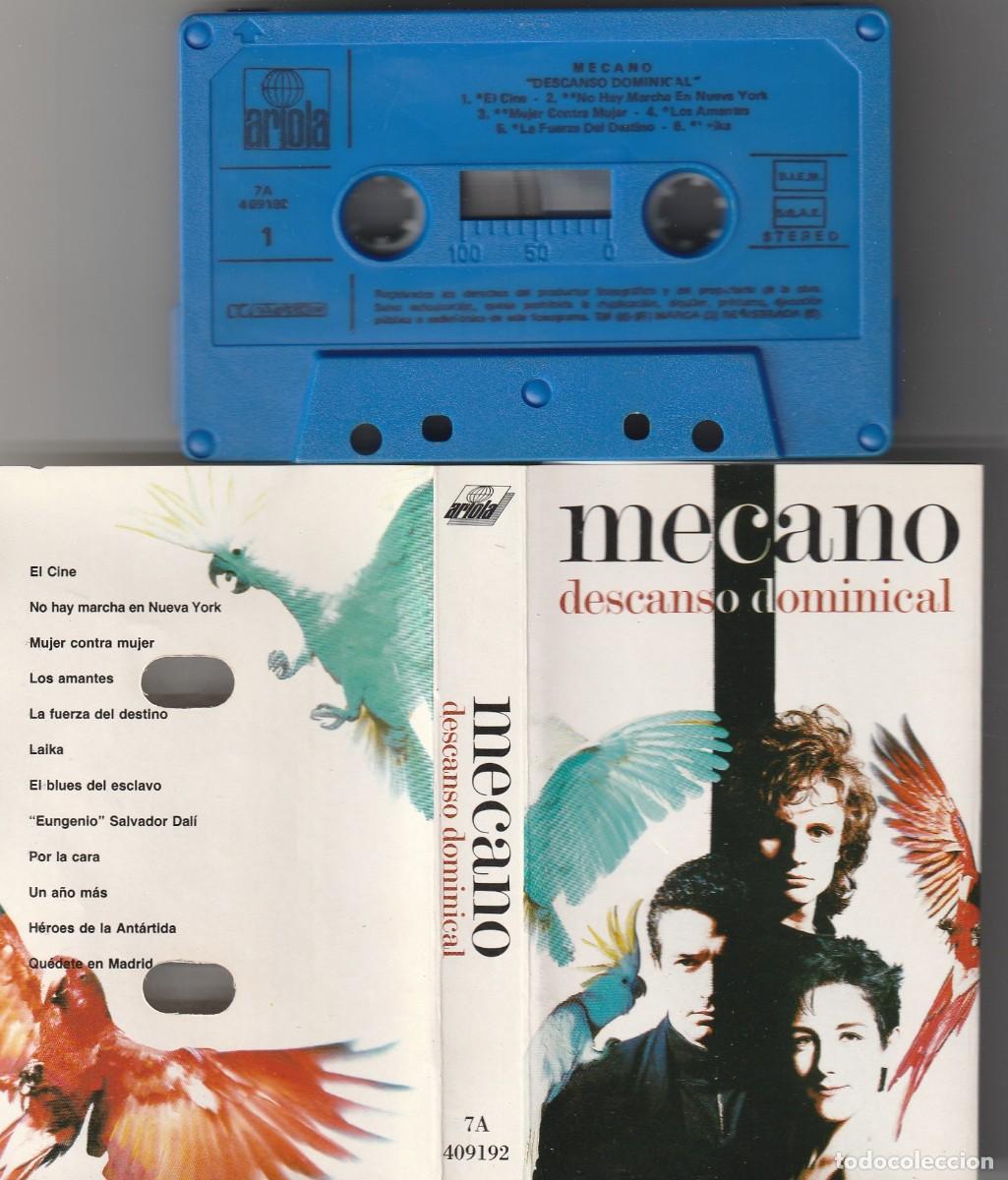 Casetes antiguos: MECANO - DESCANSO DOMINICAL (CASSETTE ARIOLA 1988) CASSETTE AZUL