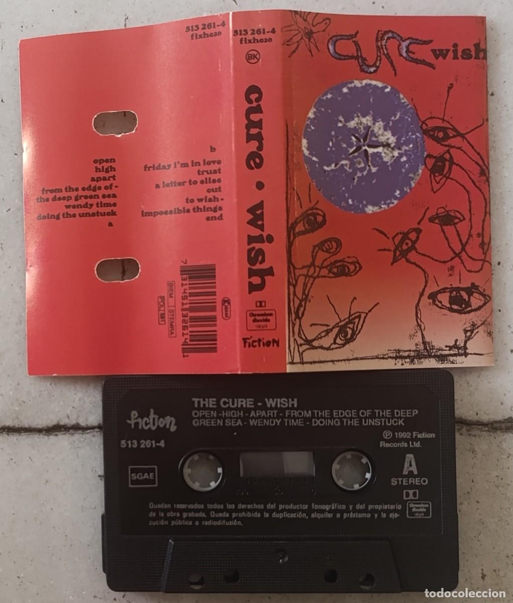 Cassetes antigas: THE CURE -WISH CASSETTE 1992 EDICION ESPA&Ntilde;OLA - EXCELENTES CONDICIONES