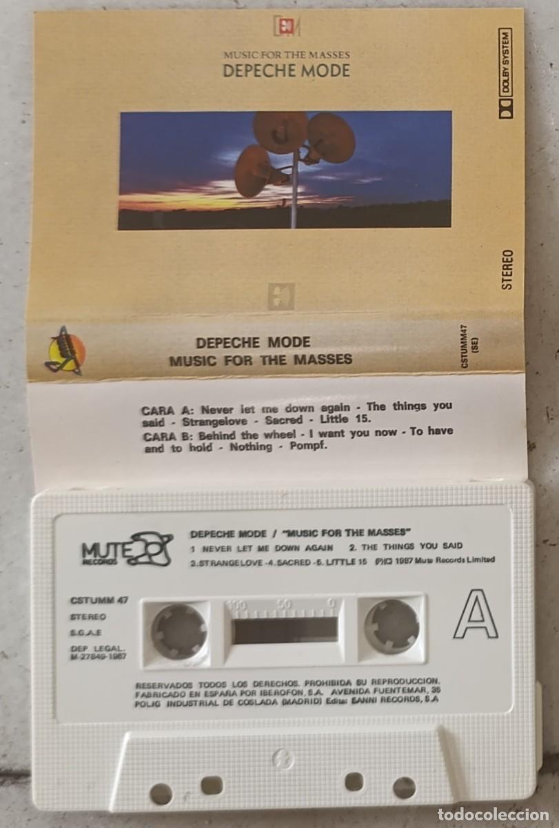 Cassetes antigas: DEPECHE MODE &ndash; MUSIC FOR THE MASSES CASSETTE ESPA&Ntilde;OL - MUY DIFICIL DE VER