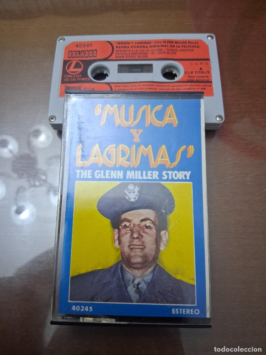 Casetes antiguos: Casete cinta de M&Uacute;SICA Y L&Aacute;GRIMAS THE GLENN MILLER STORY