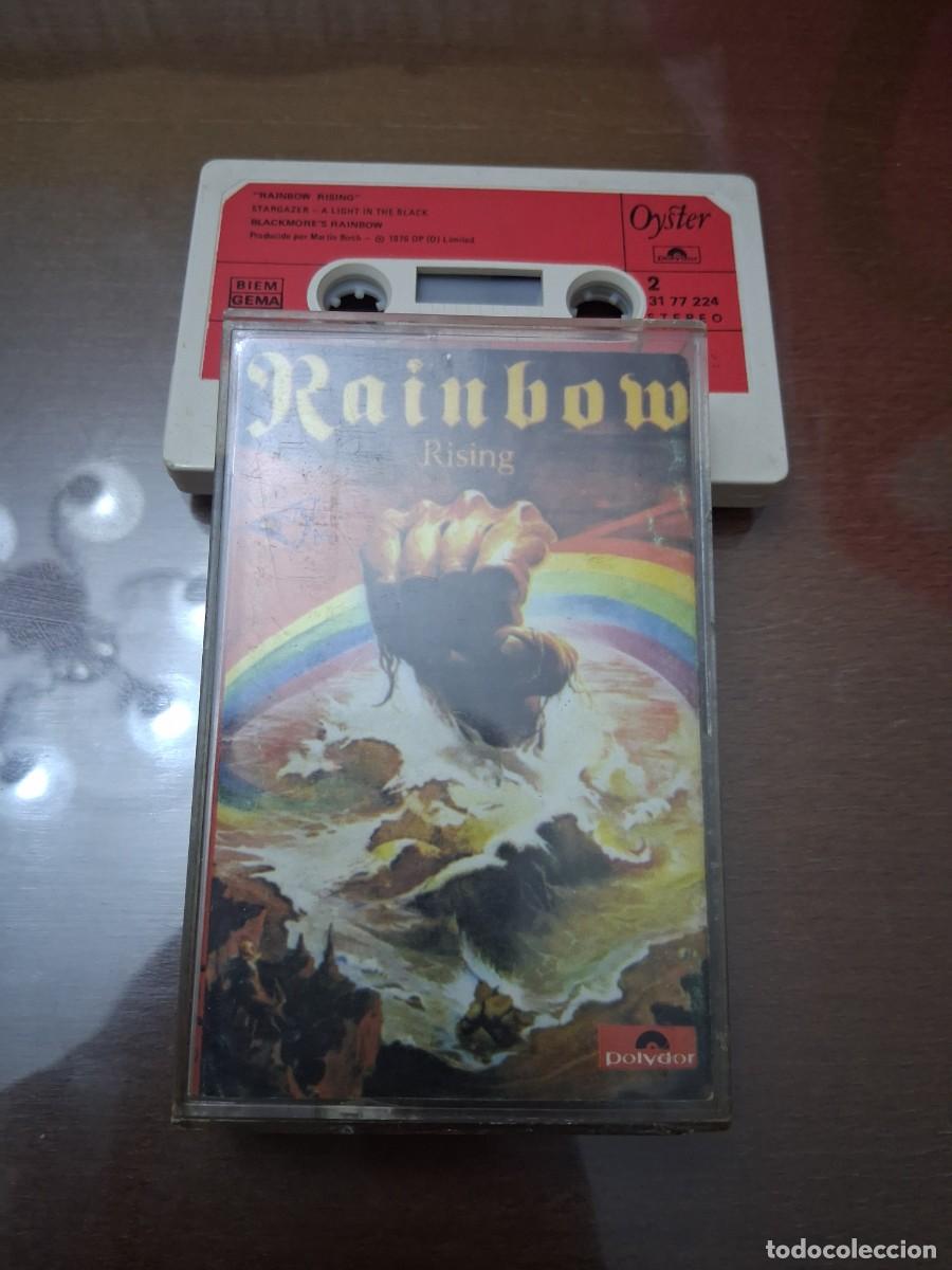 Casetes antiguos: Casete cinta musica RAINBOW RISING BLACKMORE&acute;S RAINBOW 1976 POLYGRAM ROCK