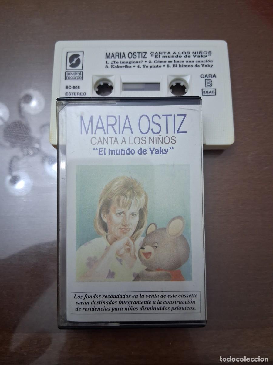 Casetes antiguos: Cinta de m&uacute;sica casete Maria Ostiz canta a los ni&ntilde;os El mundo de yaky