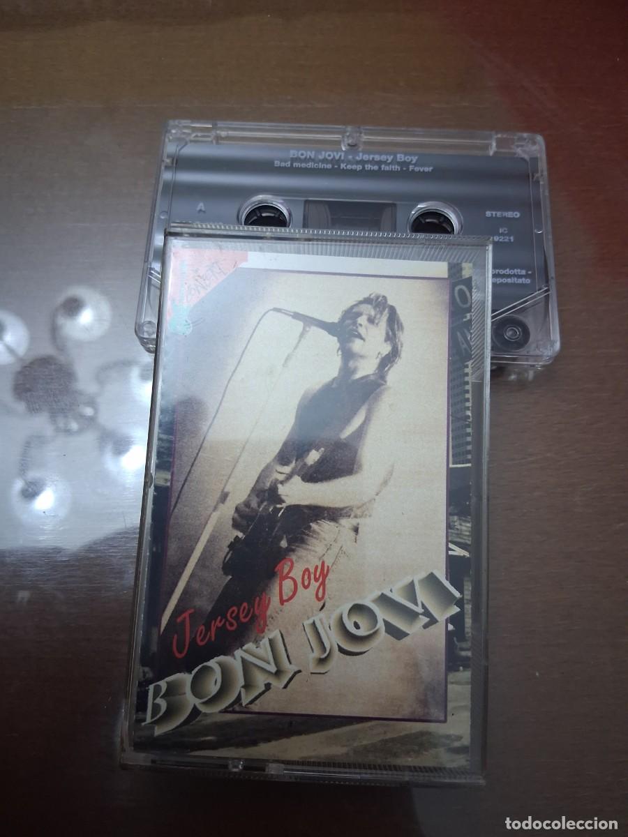 Casetes antiguos: Cinta de m&uacute;sica casete Bon jovi jersey boy