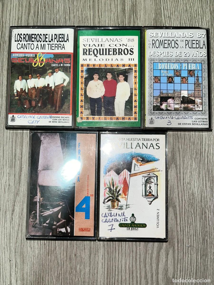 Cassetes antigas: Pack de 5 de Cassette de sevillanas del a&ntilde;o 87-88