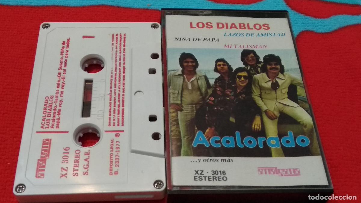 Casetes antiguos: LOS DIABLOS / ACALORADO, LAZOS DE AMISTAD, NI&Ntilde;A DE PAPA, MI TALISMAN - 1977 AMALGAMA - CASETE CINTA