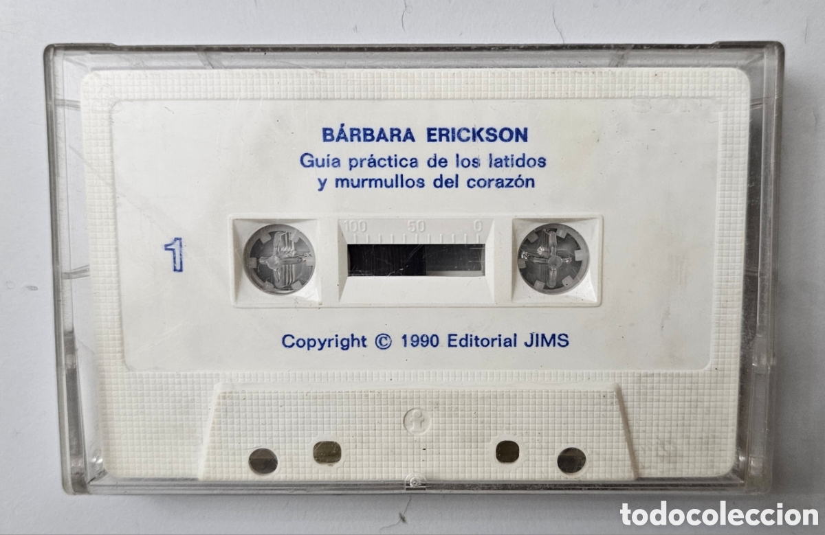 Casetes antiguos: CASSETTE BARBARA ERICKSON Gu&iacute;a pr&aacute;ctica de los latidos y murmullos del coraz&oacute;n (Espa&ntilde;a Jims 1990)