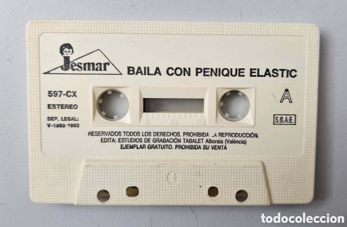 Casetes antiguos: CASSETTE BAILA CON PENIQUE ELASTIC DE MU&Ntilde;ECAS JESMAR (Espa&ntilde;a - Jesmar - 1993) Pop Rock PROMOCIONAL