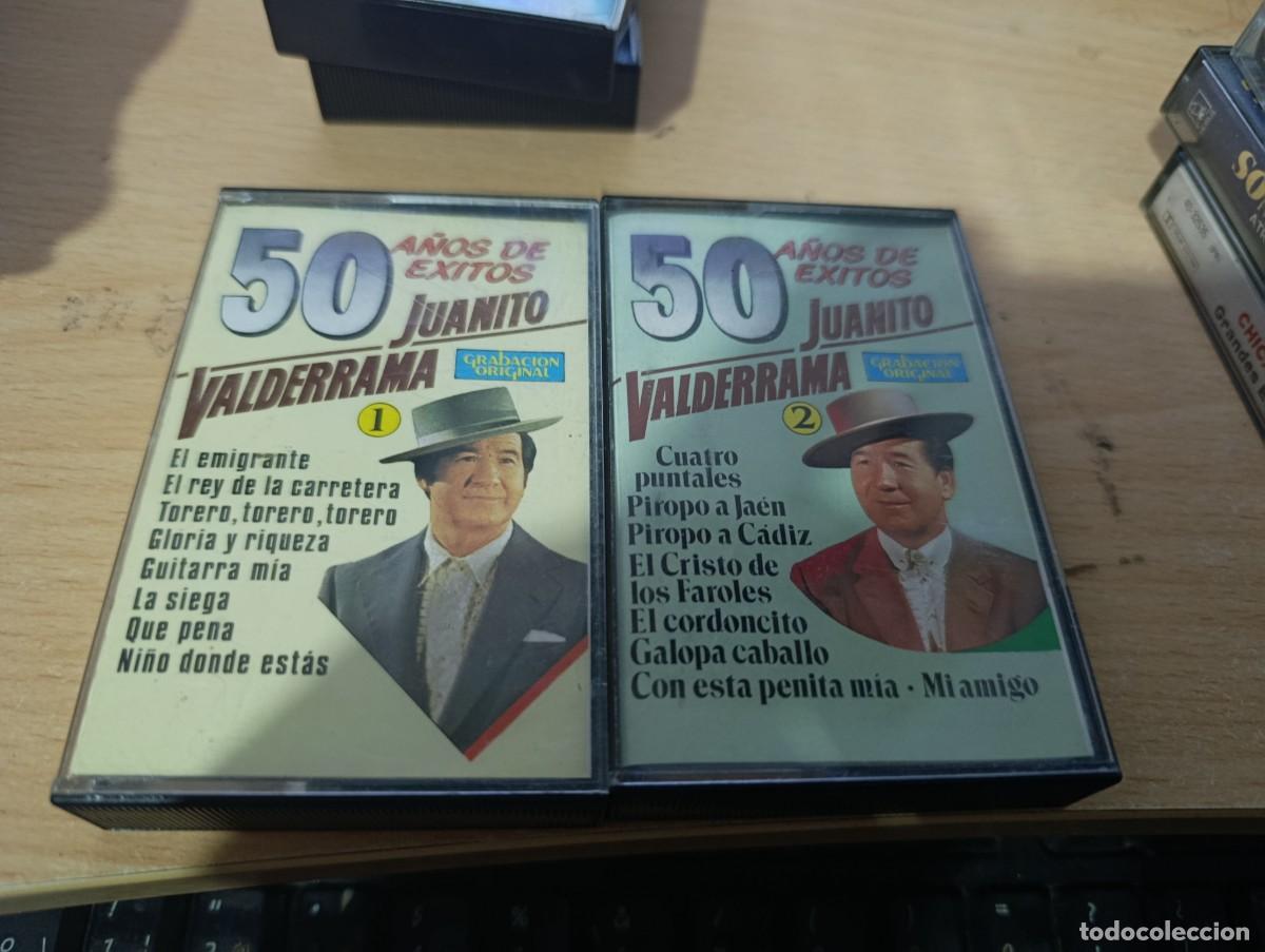 Casetes antiguos: 50 A&Ntilde;OS DE EXITOS JUANITO VALDERRAMA 1 Y 2. C24F
