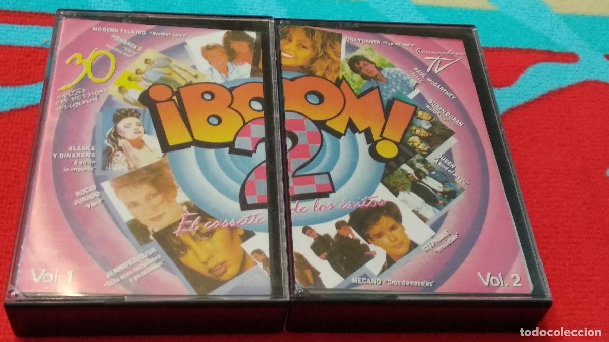 Casetes antiguos: &iexcl;Boom! 2 (El Cassette De Los &Eacute;xitos) CASETE DOBLE CINTA 2 X VOL 1 Y 2 CASSETTE - 1986 EMI