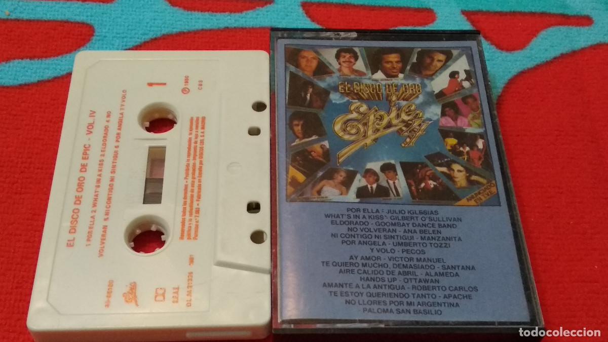 Casetes antiguos: EL DISCO DE ORO DE EPIC VOL 4 IV - 1981 EPIC CBS -CASETE CINTA CASSETTE