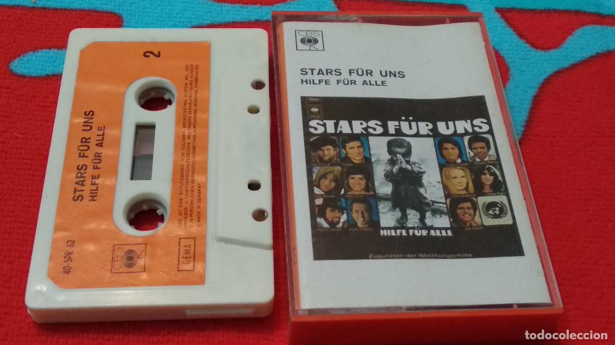 Casetes antiguos: STARS F&Uuml;R UNS / HILFE F&Uuml;R ALLE - 1971 CBS -CASETE RARO EN CINTA CASSETTE