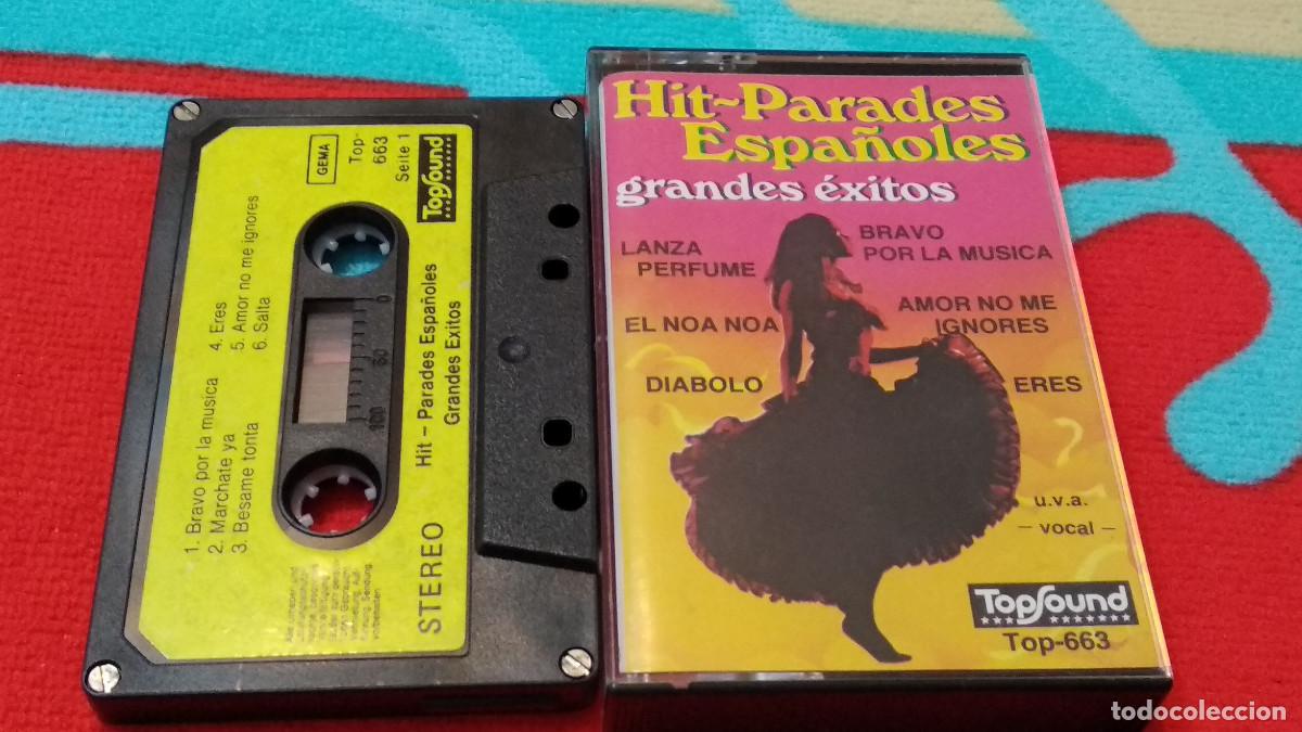 Casetes antiguos: HIT PARADES ESPA&Ntilde;OLES / GRANDES &Eacute;XITOS - A&Ntilde;O ?Topsound -CASETE RARO EN CINTA CASSETTE
