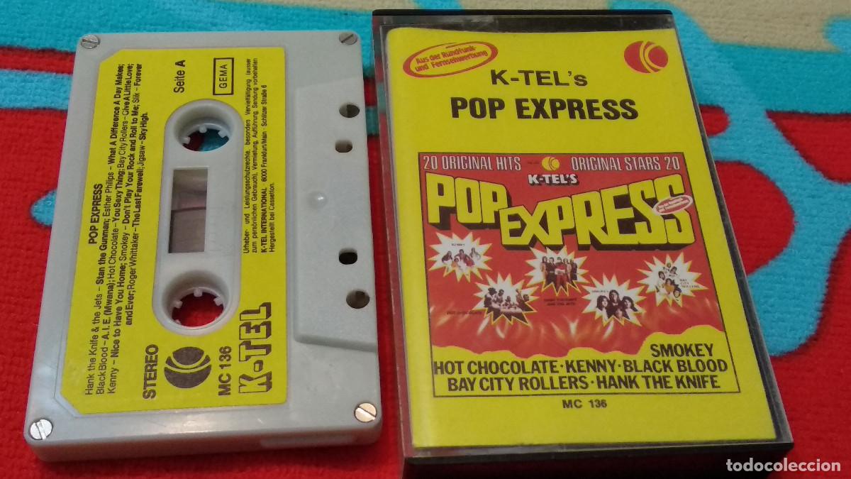 Casetes antiguos: K-Tel's Pop Express - 1976 K-TEL Rock, Funk / Soul, Pop CASETE CINTA CASSETTE