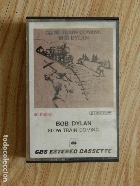 Casetes antiguos: K7 Bob Dylan Slow train coming CBS estereo cassette a&ntilde;o 1979