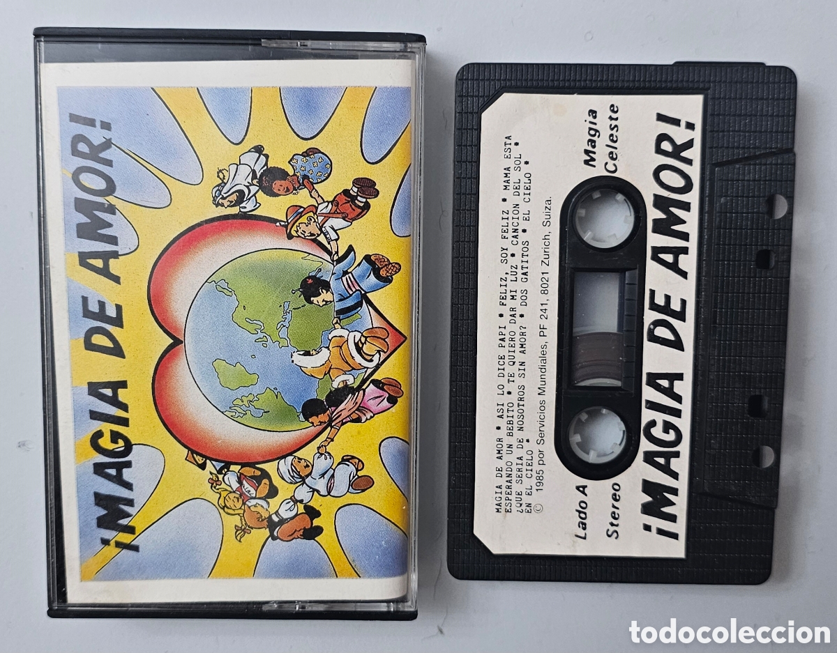 Casetes antiguos: CASSETTE MAGIA CELESTE - Magia de amor (Suiza - SM - 1985) Xian Cristiano Infantil MUY RARO