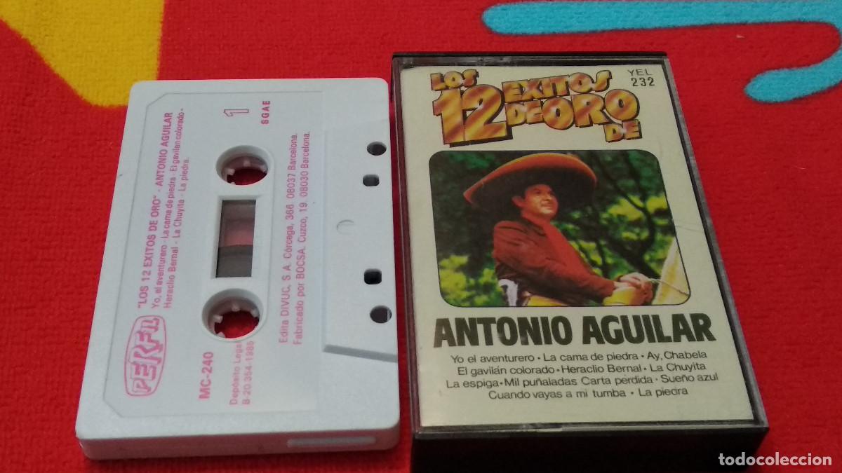 Casetes antiguos: RANCHERAS ANTONIO AGUILAR / LOS 12 EXITOS DE ORO - 1985 YEL CASETE CINTA CASSETTE
