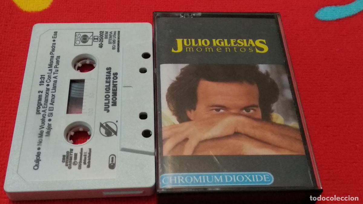 Casetes antiguos: Julio Iglesias &ndash; MOMENTOS - 1982 CBS CHROMIUM DIOXIDE, Album CINTA CASSETTE - CAJA RARA