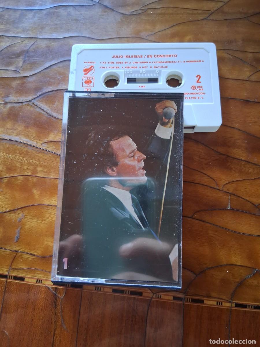 Casetes antiguos: Casete cinta de m&uacute;sica Julio Iglesias En concierto