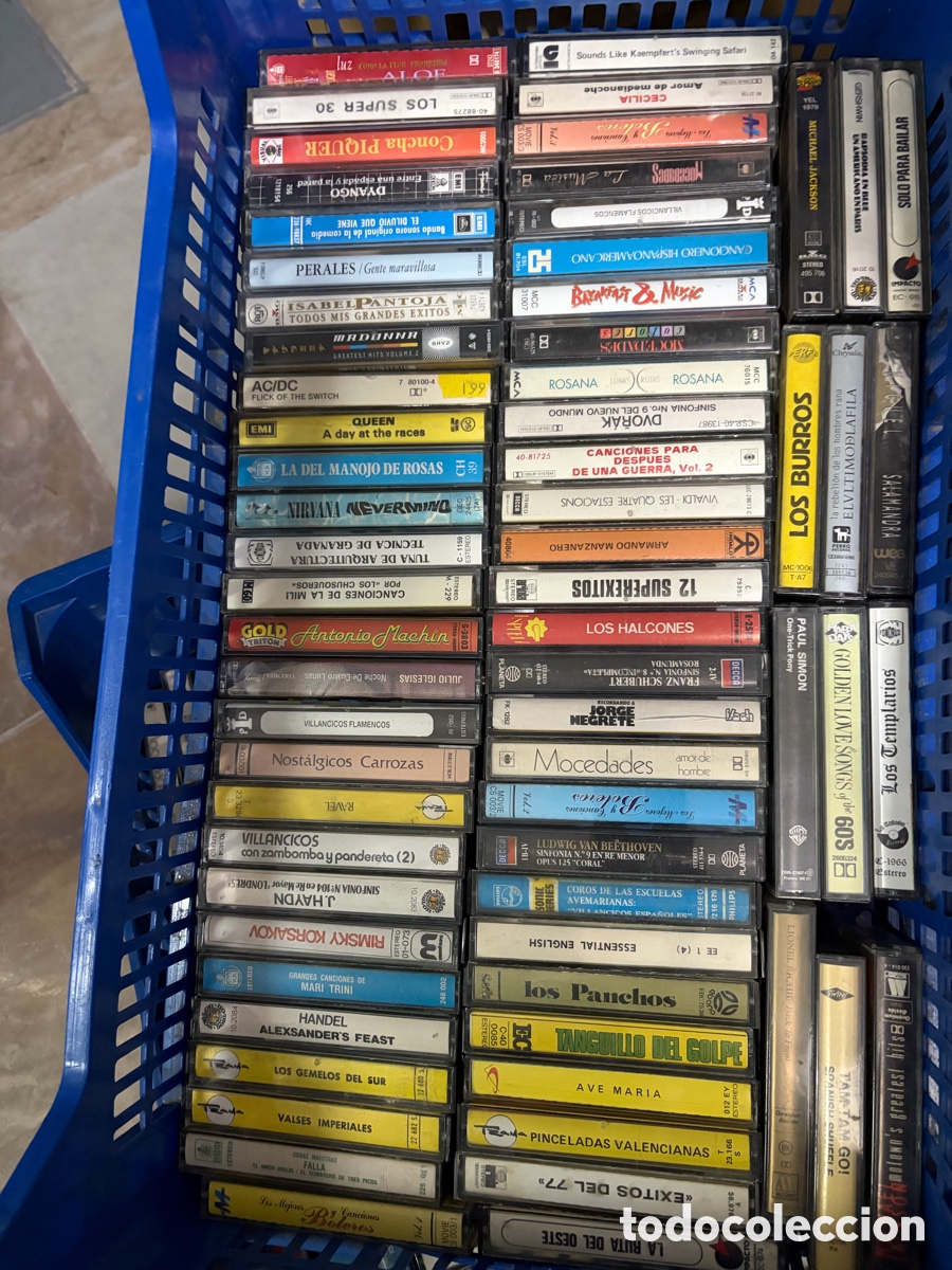 Casetes antiguos: Lote de 60 casetes originales. Michael Jackson tam tam go flamenco cl&aacute;sica