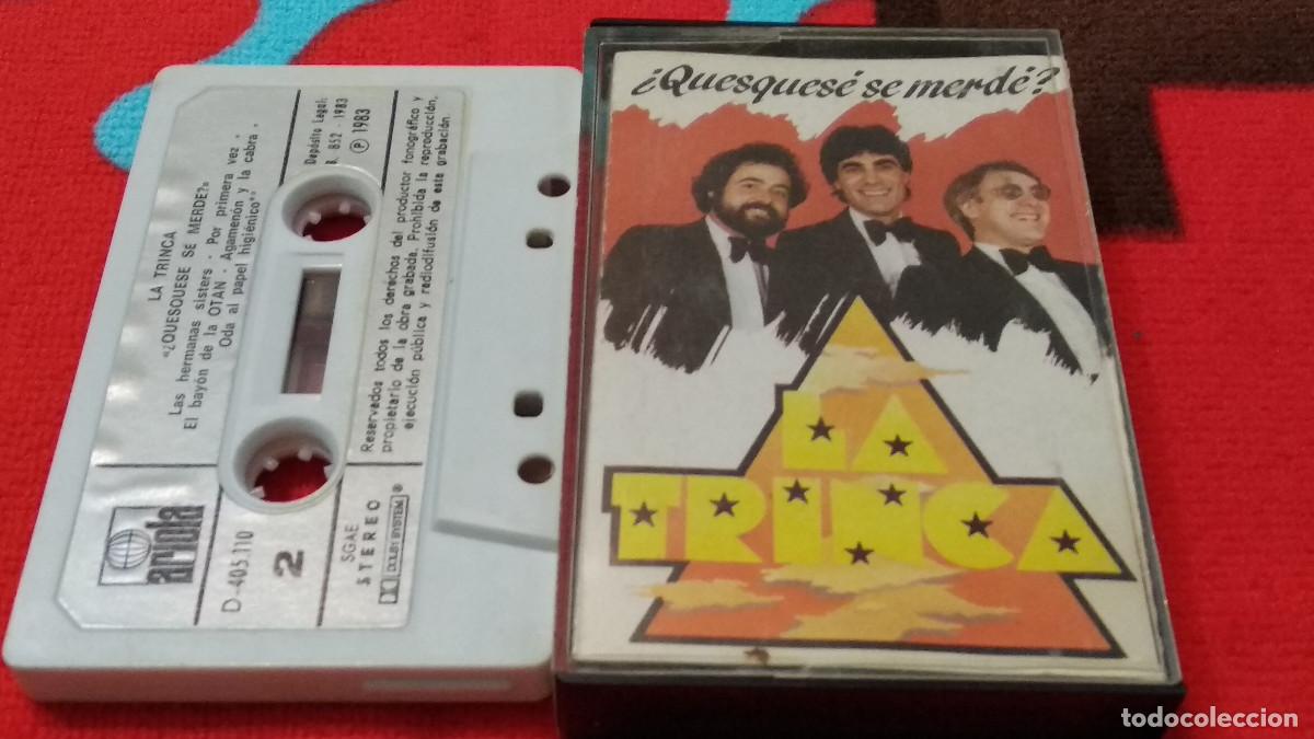 Casetes antiguos: LA TRINCA - &iquest;QUESQUES&Eacute; SE MERD&Eacute;? - CASETE - ARIOLA - 1983 - CINTA CASSETTE