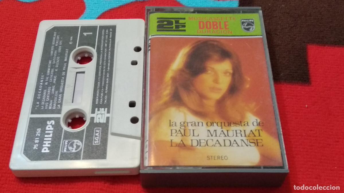 Casetes antiguos: LA DECADANSE / La Gran Orquesta De Paul Mauriat - 1976 PHILIPS 2LP CASETE CINTA CASSETTE