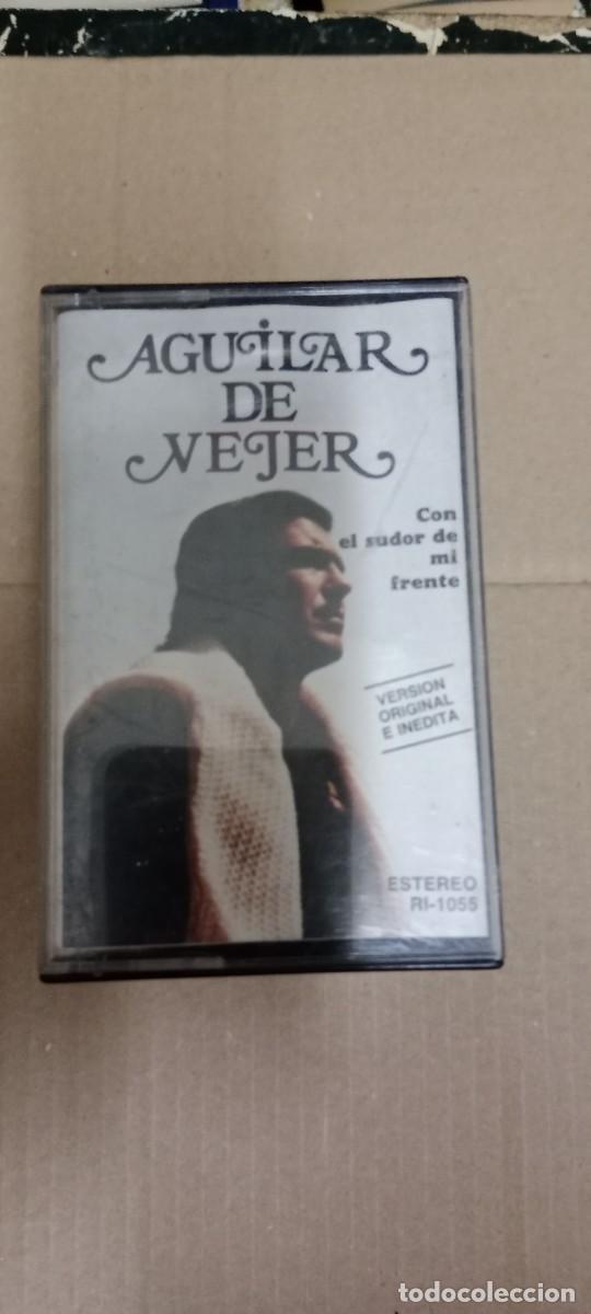 Casetes antiguos: AGUILAR DE VEJER CON EL SUDOR DE MI FRENTE CASETE MUSICA GG-22