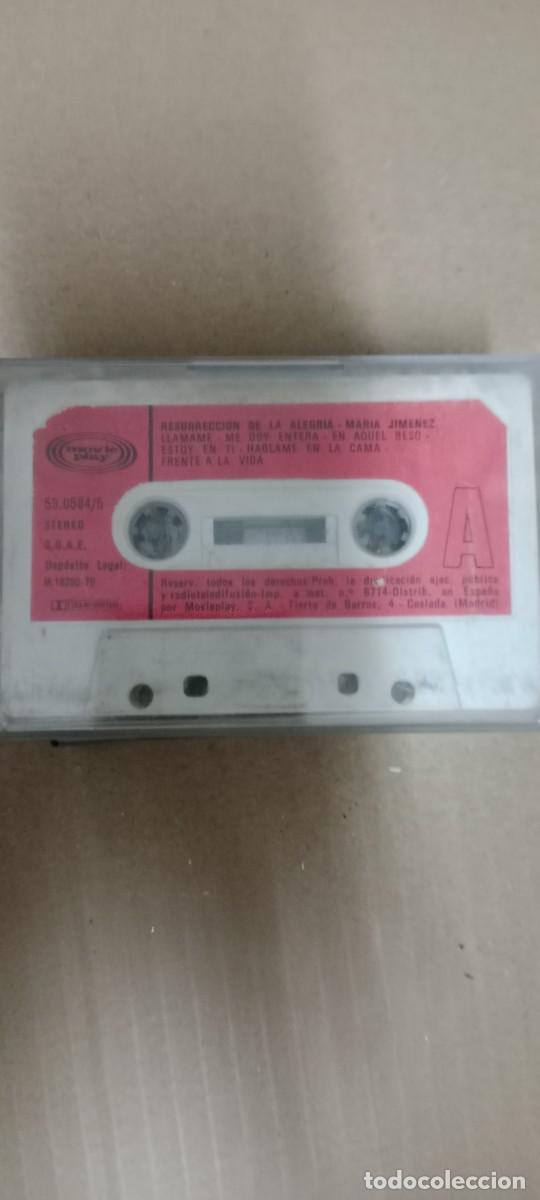 Casetes antiguos: MARIA JIMENEZ RESURRECCION DE LA ALEGRIA SOLO CINTA CASETE MUSICA GG-22