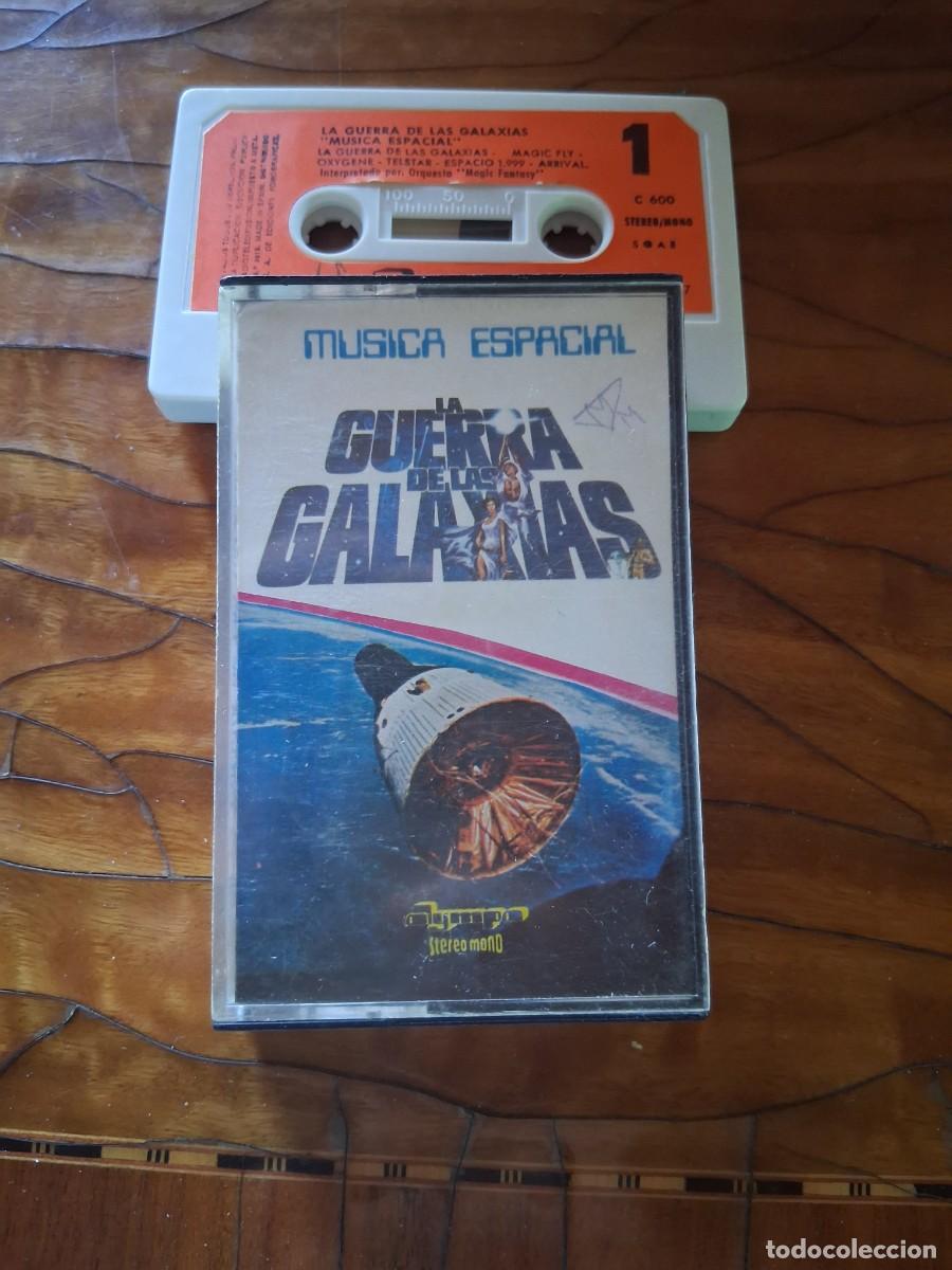 Casetes antiguos: Casete cinta m&uacute;sica LA GUERRA DE LA GALAXIAS MUSICA ESPACIAL a&ntilde;o 1977