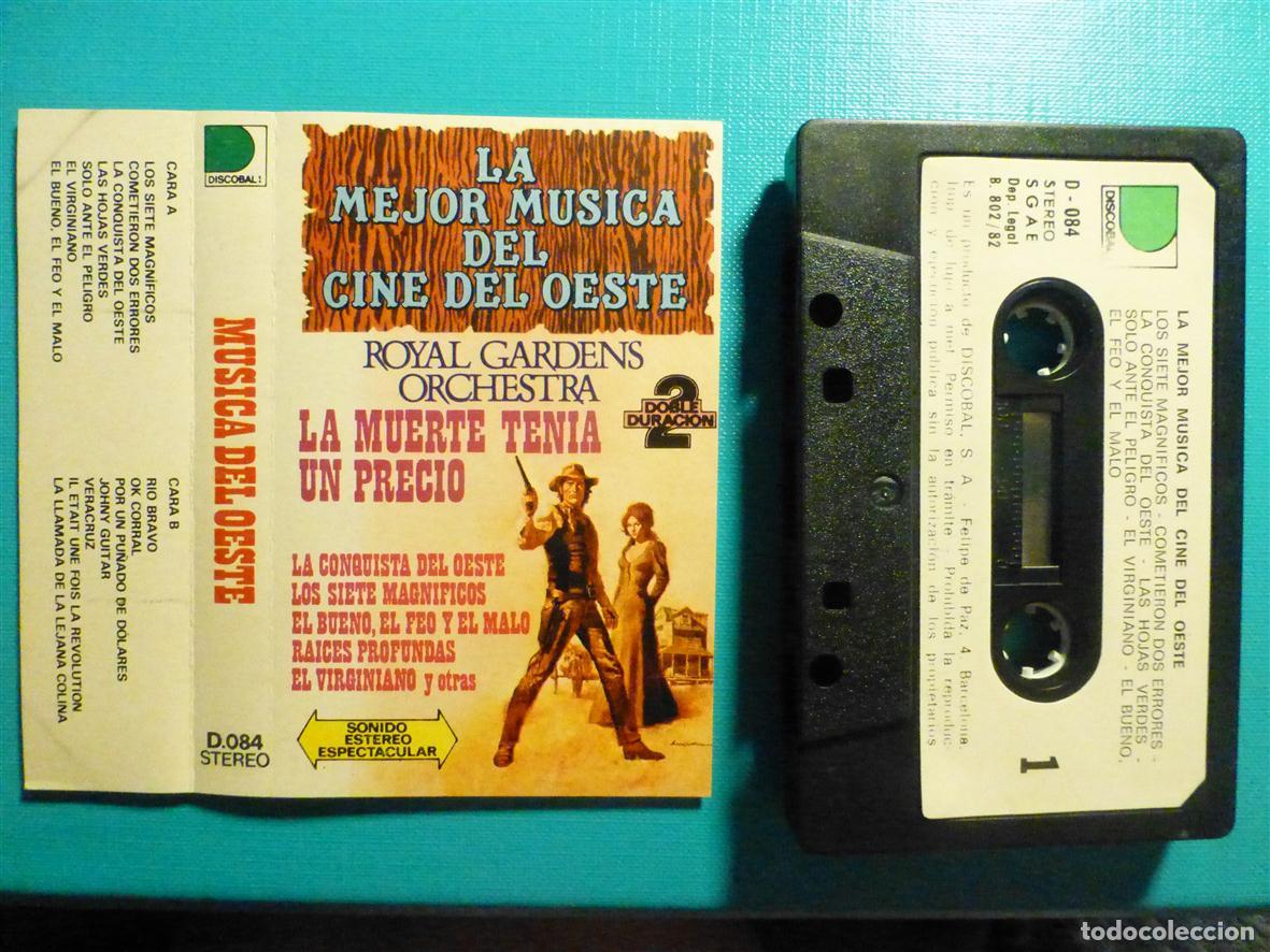 Casetes antiguos: Cinta de Cassette - Casete - La mejor M&uacute;sica del Oeste - Royal Gardens Orchestra - Discobal 1982