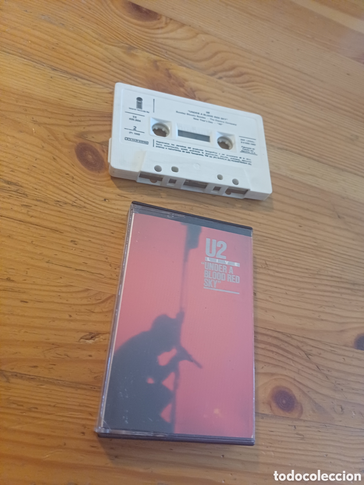 Casetes antiguos: U2 Live Under a blood red sky Edicion espa&ntilde;ola 1983 Iberofon Ariola Casete cinta cassette