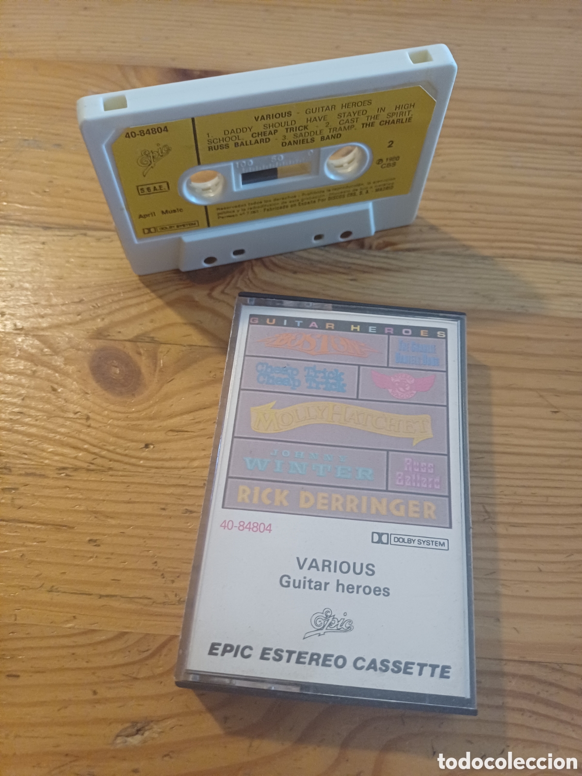 Casetes antiguos: Various Guitar Heroes Epic casete cinta cassette Boston Molly Hatchet Johnny Winter Rick Derringer