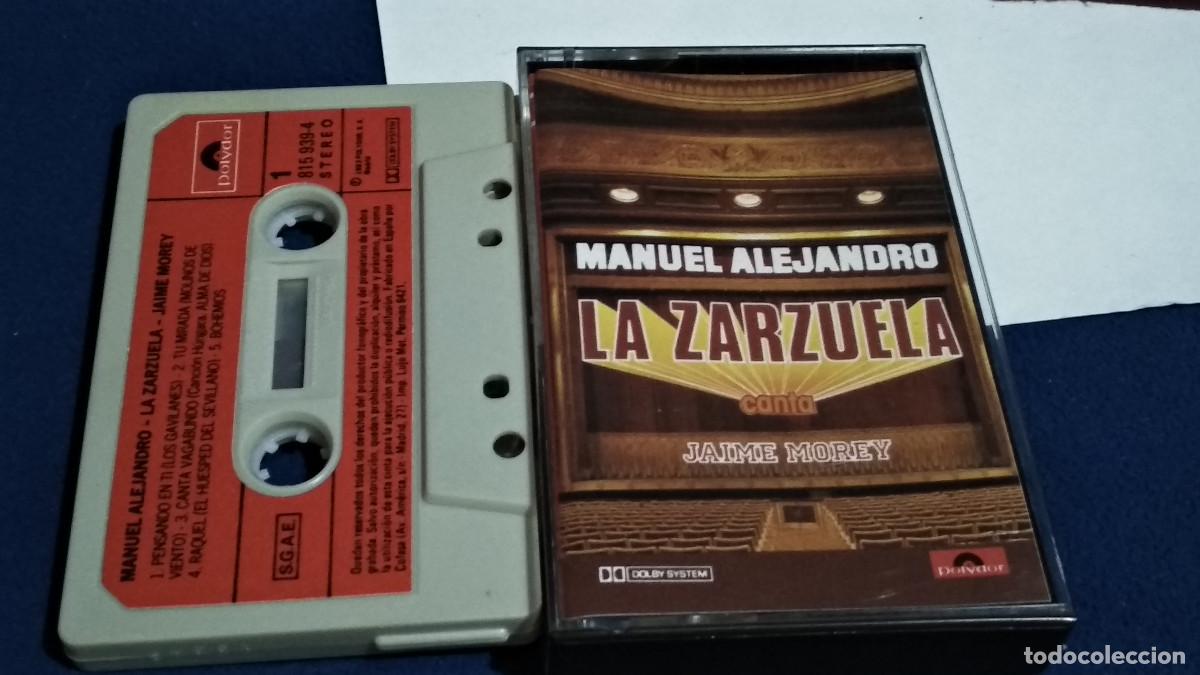 Casetes antiguos: manuel alejandro - la zarzuela - canta jaime morey - 1983 polydor CASETE CINTA CASSETTE