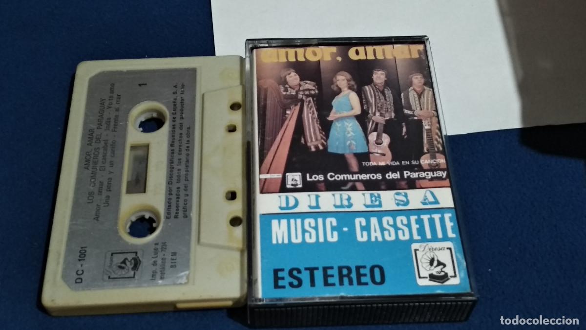 Casetes antiguos: LOS COMUNEROS DEL PARAGUAY / AMOR, AMAR - 1973 DIRESA - CASETE CINTA CASSETTE