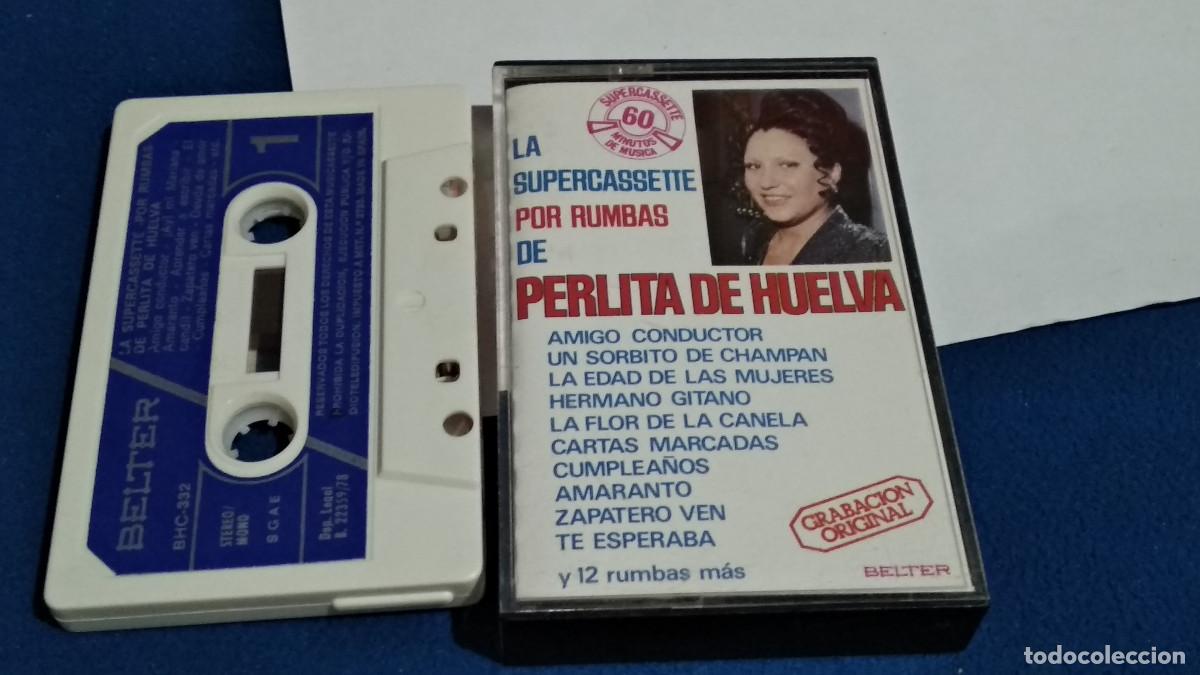 Casetes antiguos: LA SUPERCASSETTE POR RUMBAS DE PERLITA DE HUELVA - 1978 BELTER - CASETE CINTA CASSETTE