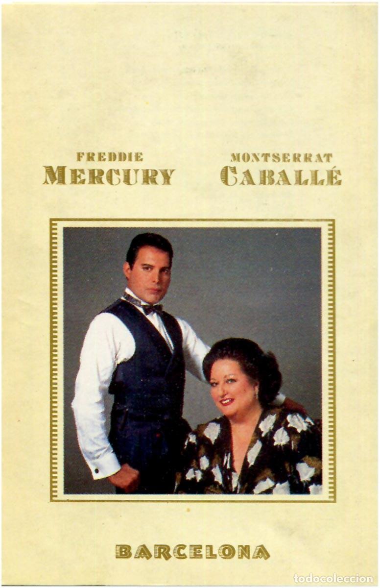 Casetes antiguos: Freddie Mercury & Montserrat Caball&eacute; - Barcelona - Cassette Spain 1988 - Polydor - EX/EX